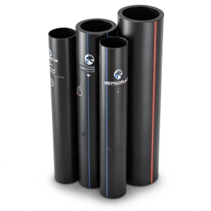 مواسير HDPE PE 100 ضغط 6 بار قطر خارجي 200 مم سمك 7.3 مم لون اسود | نيبروبلاست