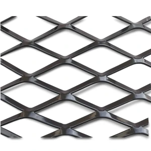 Hot Rolled Black Steel Expanded Metal Mesh Thickness 4.8 mm Width 2.44 m Length 1 m
