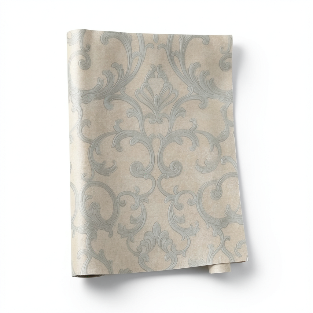 Italian Wallpaper Classic Design 10mx0.70m Bige Color, Model 14047