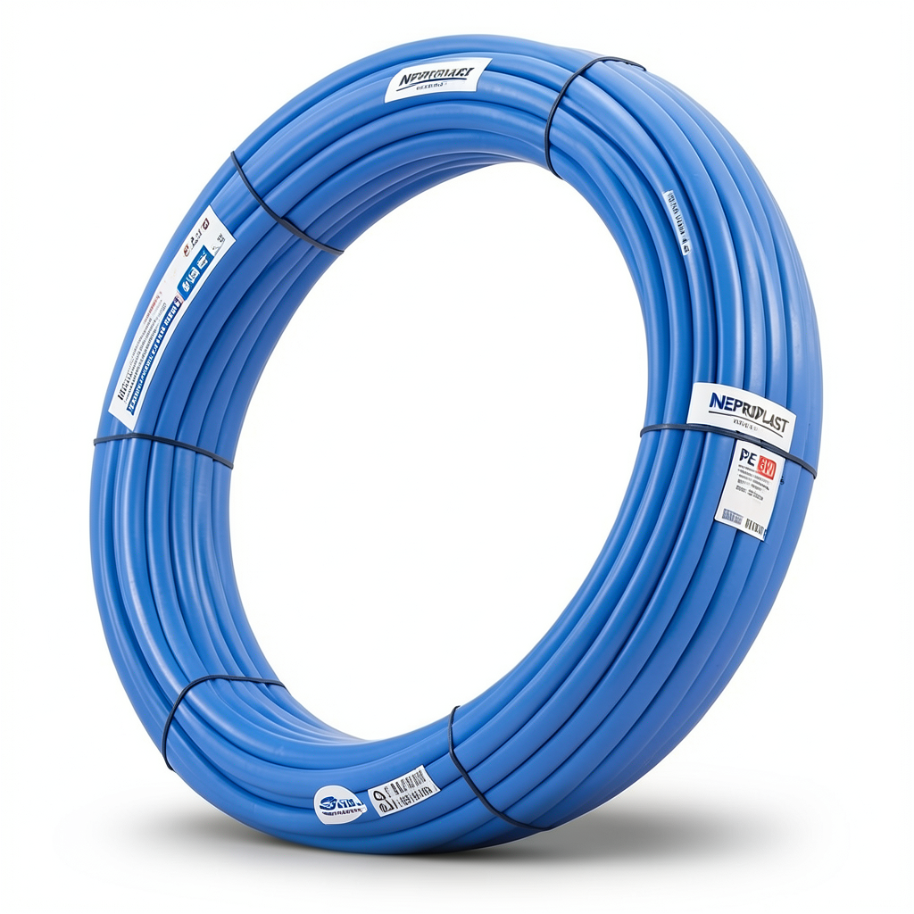 أنابيب HDPE PE 80 ضغط 12.5 بار قطر خارجي 75 مم سمك 6.8 مم لون أزرق | نيبروبلاست