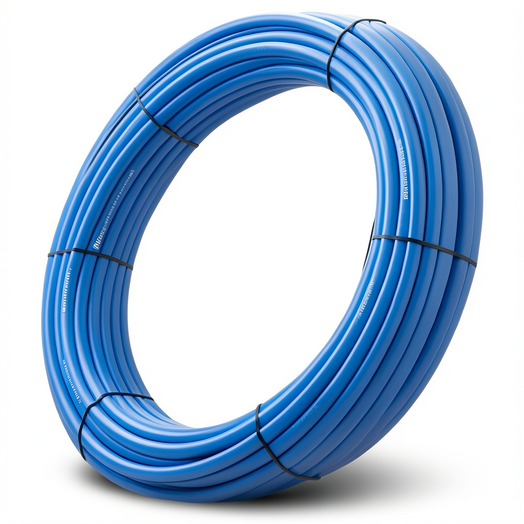 أنابيب HDPE نيبروبلاست PE 80 ضغط 12.5 بار قطر خارجي 90 مم سمك 8.2 مم لون أزرق | نيبروبلاست