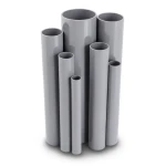 مواسير UPVC مقاس 2 إنش سمك 1.52 مم لون رمادي