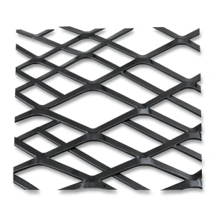 Hot Rolled Steel Expanded Metal Mesh 3 mm Thickness 2.44m Width 2m Length, Black