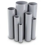 مواسير UPVC مقاس 3 إنش سمك 1.55 مم لون رمادي