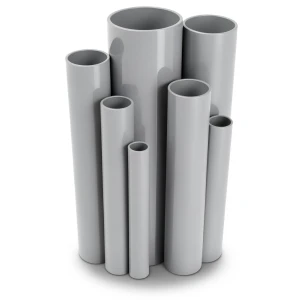 UPVC Pipes Outside Diameter 114.30 mm Thickness 2.54 mm Gray