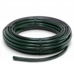 لفة أنابيب HDPE ضغط  10 بار [PE 80] قطر خارجي 63 مم  SDR 13.6  لون اسود مع خط اخضر | مصنع المنى