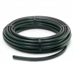 لفة أنابيب بلاستيك HDPE ضغط  10 بار [PE 80] قطر خارجي 90 مم  SDR 13.6  لون اسود مع خط اخضر | مصنع المنى