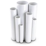 مواسير UPVC ضغط 9 بار قطر خارجي 60.5 مم سمك 3.0 مم لون أبيض