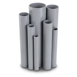 مواسير UPVC ضغط اسمي 9 بار قطر خارجي 60.5 مم سمك 3.0 مم لون رمادي
