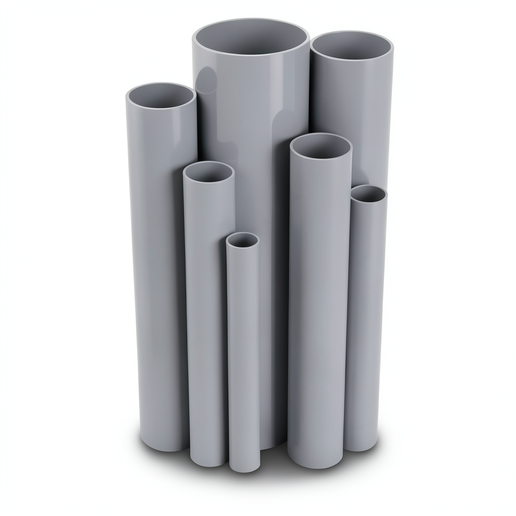 UPVC Pipes Nominal Pressure 9 Bar Outside Diameter 60.5 mm Thickness 3.0 mm Gray