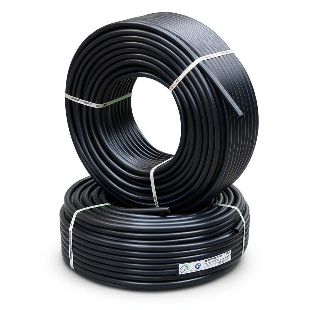 أنابيب HDPE نيبروبلاست PE 100 ضغط 12.5 بار قطر خارجي 125 مم سمك 9.2 مم لون أسود | نيبروبلاست