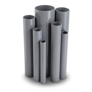مواسير UPVC مقاس 3 إنش سمك 2.34 مم لون رمادي