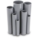 مواسير UPVC مقاس 5 إنش سمك 3.88 مم لون رمادي