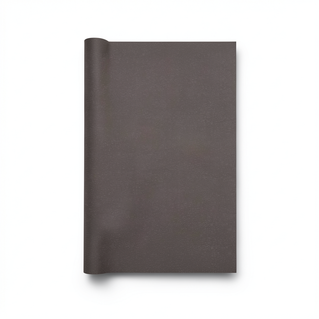 German Plain Wallpaper 10m x 0.53m Dark Brown, Model 514155