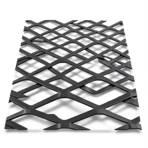 Hot Rolled Black Steel Expanded Metal Mesh Thickness 2.3 mm Width 2.44 m Length 7 m