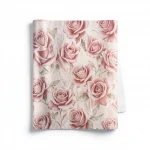 Italian Wallpaper Rose Color Patterned Design, Size 10mx0.73m, Model 81147