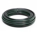 لفة أنابيب بلاستيك HDPE ضغط  10 بار [PE 80] قطر خارجي 90 مم  SDR 13.6  لون اسود مع خط اخضر | مصنع المنى