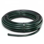 لفة أنابيب HDPE ضغط  10 بار [PE 80] قطر خارجي 140 مم  SDR 13.6  لون اسود مع خط اخضر | مصنع المنى