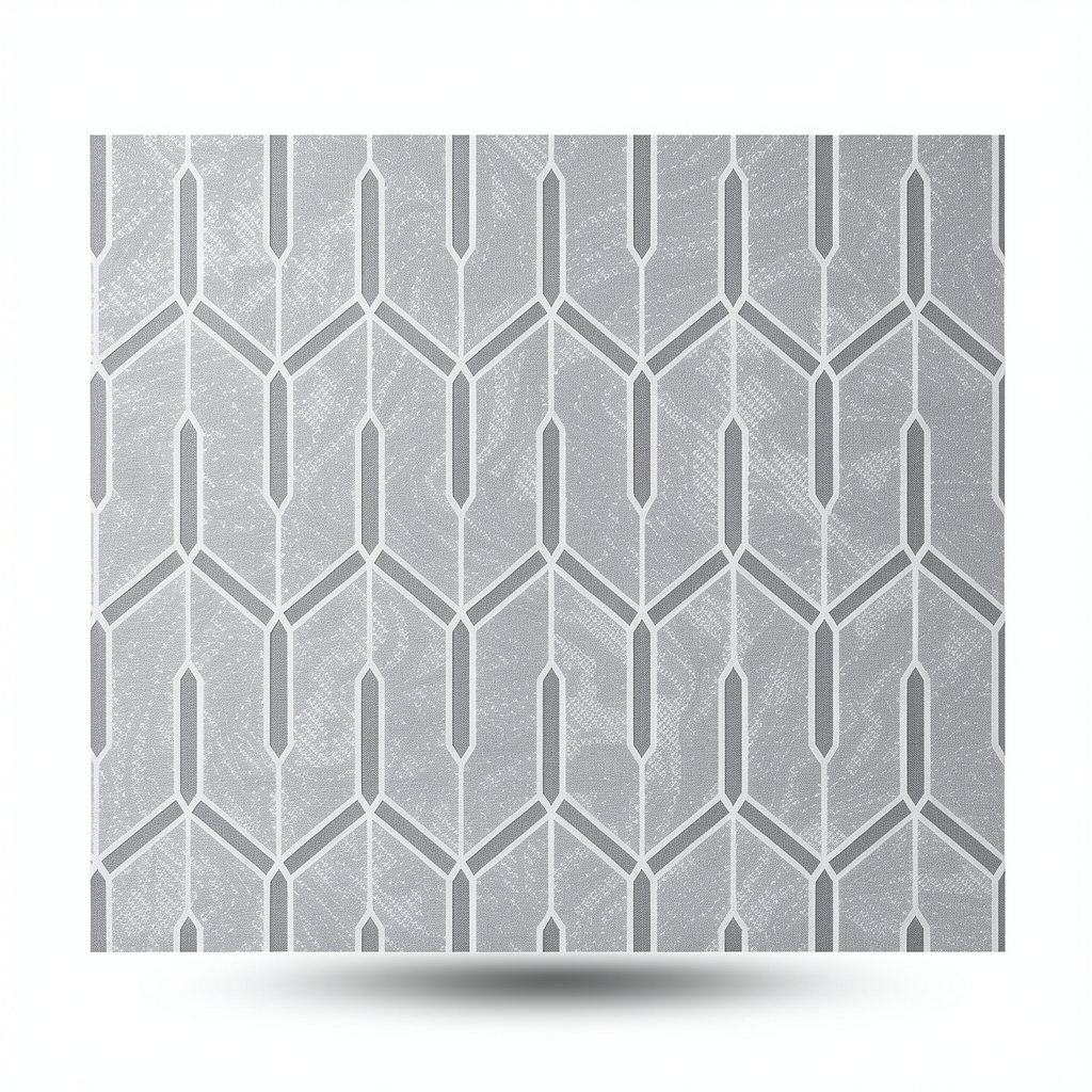Italian Modern Wall Covering 10m x 0.73m Gray Color, Model 44835