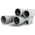 أنابيب UPVC ضغط 6 بار قطر خارجي 75 مم سمك 2.2 مم لون رمادي