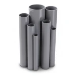 مواسير UPVC مقاس 6 إنش سمك 4.62 مم لون رمادي