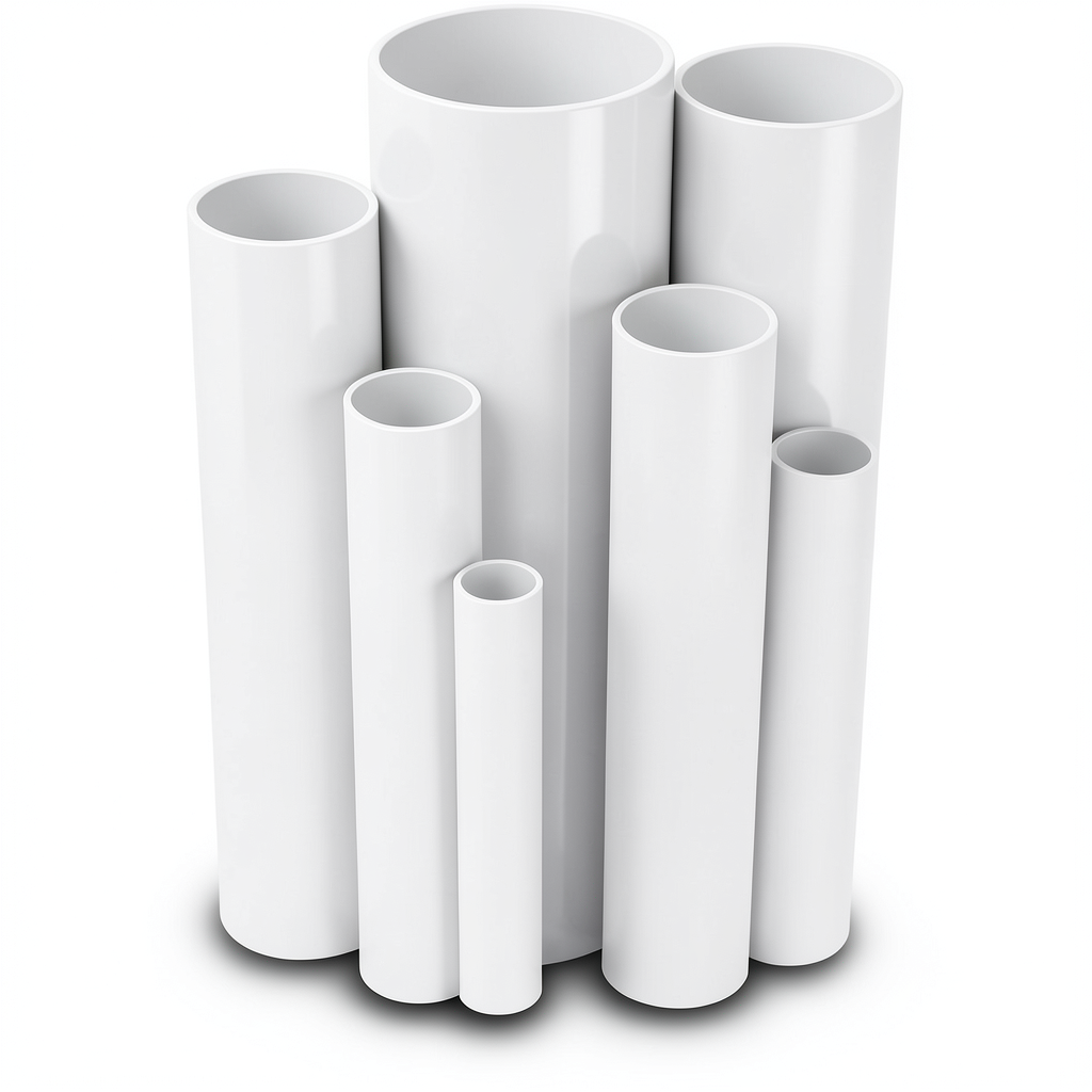 مواسير UPVC ضغط 12 بار قطر خارجي 60.2 مم سمك 3.1 مم لون أبيض