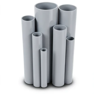 UPVC Pipes 12 Bar Pressure 60.5 mm Diameter 3.7 mm Thickness Gray