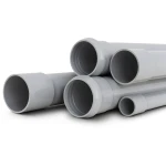 UPVC Pipes Nominal Pressure 6 Bar Outside Diameter 110 mm Thickness 3.2 mm Gray