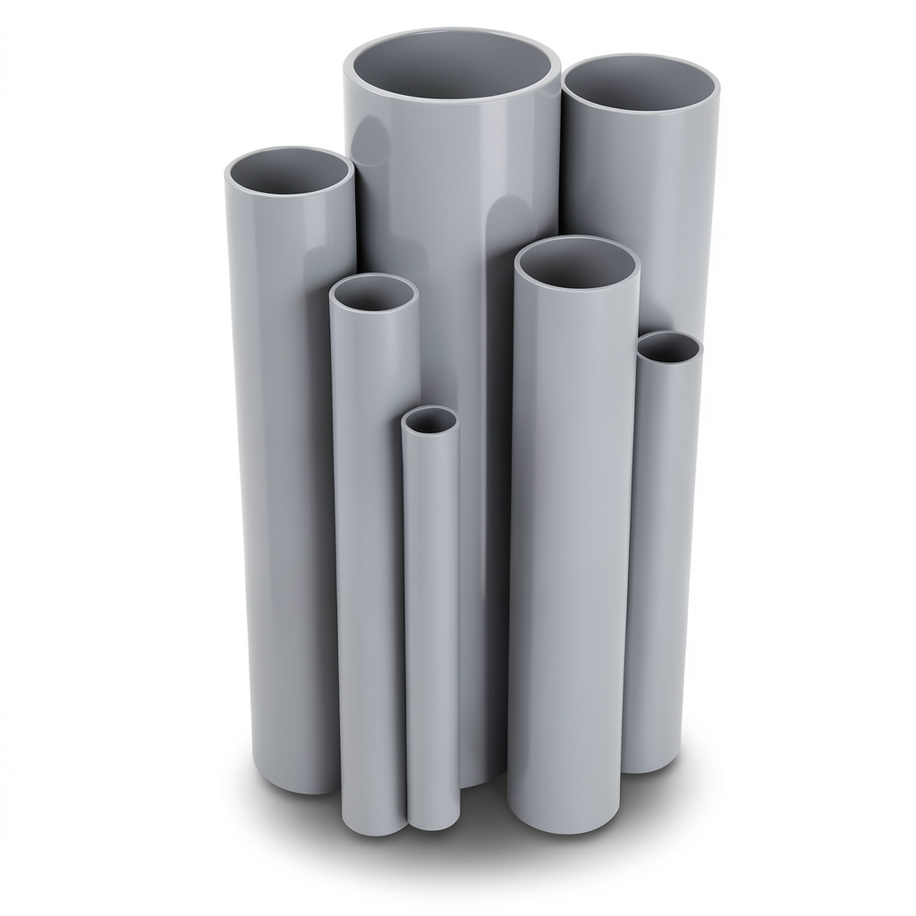 UPVC Pipes Pressure 15 Bar Outside Diameter 60.2 mm Thickness 3.9 mm Gray