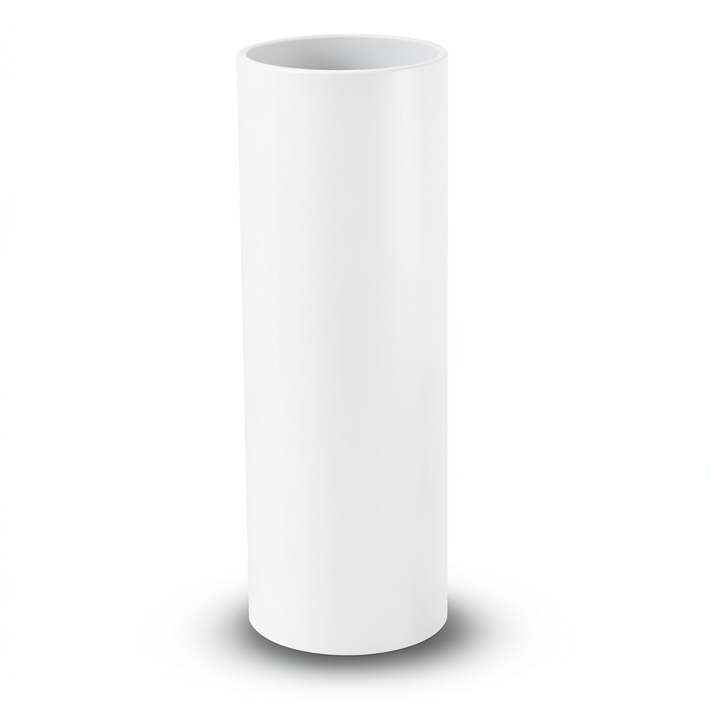 مواسير UPVC ضغط 15 بار قطر خارجي 60.5 مم سمك 4.5 مم أبيض
