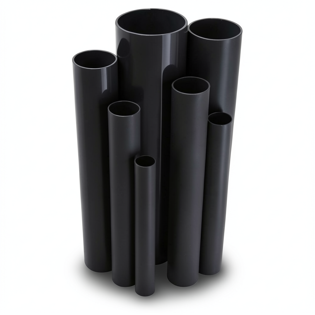 UPVC Pipes Nominal Pressure 15 Bar Outside Diameter 60.5 mm Thickness 4.5 mm Black