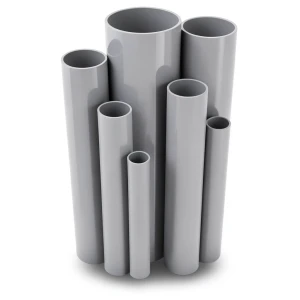 UPVC Pipes Pressure 12 Bar Outside Diameter 48.4 mm Thickness 3 mm Gray