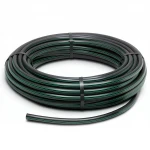لفة أنابيب بلاستيك HDPE ضغط  10 بار [PE 80] قطر خارجي 90 مم  SDR 13.6  لون اسود مع خط اخضر | مصنع المنى