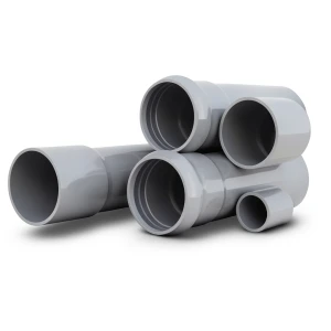 UPVC Pipes Nominal Pressure 6 Bar Outside Diameter 400 mm Thickness 11.7 mm Gray