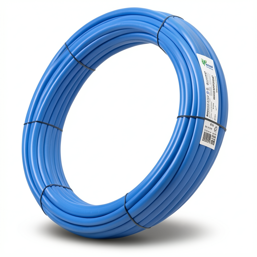 أنابيب HDPE نيبروبلاست PE 100 ضغط 12.5 بار قطر خارجي 90 مم سمك 6.7 مم لون أزرق | نيبروبلاست