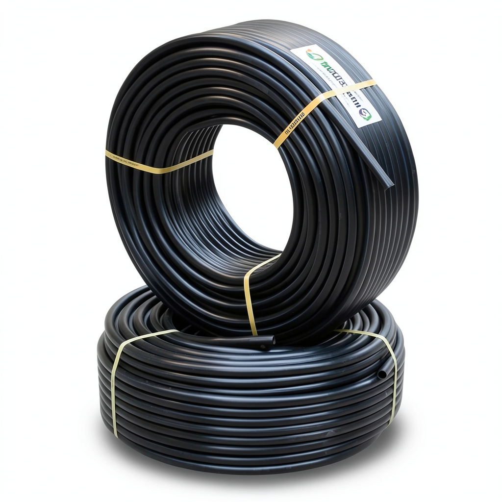 أنابيب HDPE نيبروبلاست PE 100 ضغط 12.5 بار قطر خارجي 50 مم سمك 3.7 مم لون أسود | نيبروبلاست