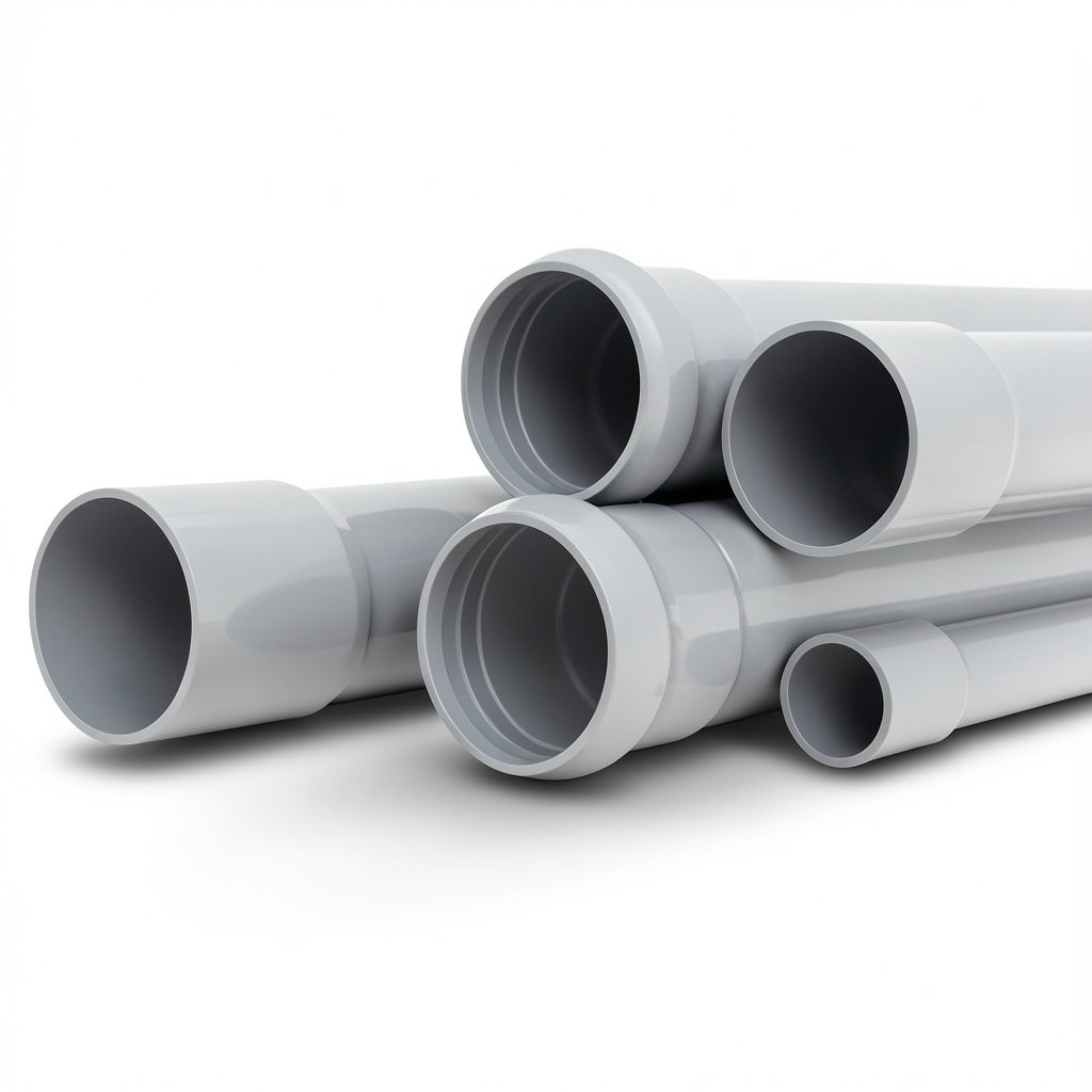 UPVC Pipes Nominal Pressure 4 Bar Outside Diameter 110 mm Thickness 2.2 mm Gray