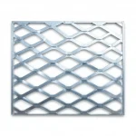 Galvanised Steel Expanded Metal Mesh  Bahri Thickness 2 mm Width 1.22 meter Length 2 meter | Bait Al Tatawor Company