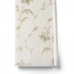 Floral wall decoration, pale beige color, length 10 m, width 1.06 m, model 5919   