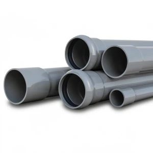 UPVC Pipes Nominal Pressure 6 Bar Outside Diameter 630 mm Thickness 18.4 mm Gray