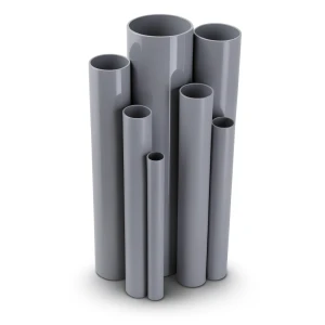 مواسير UPVC مقاس 6 إنش سمك 4.62 مم لون رمادي