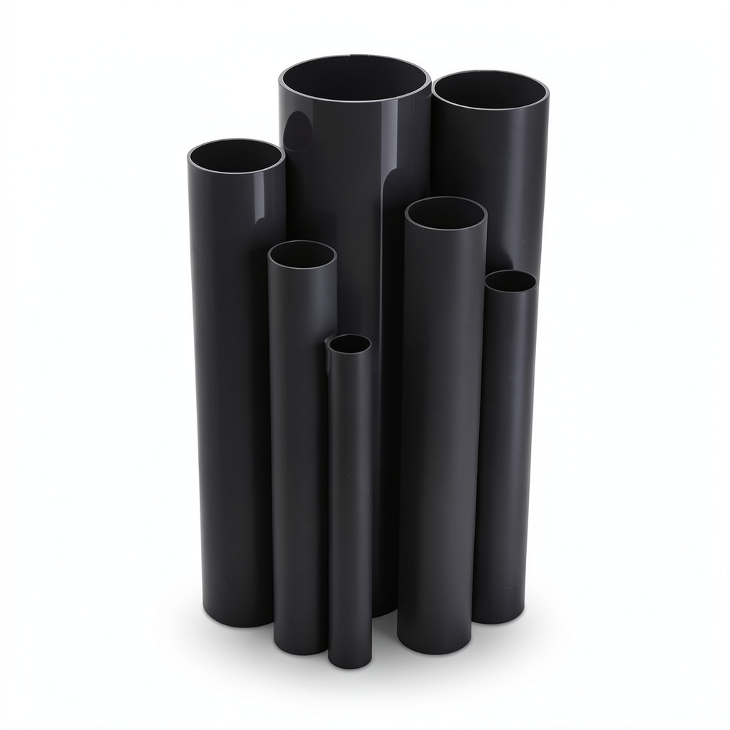 مواسير UPVC ضغط 12 بار قطر خارجي 60.2 مم سمك 3.1 مم لون اسود