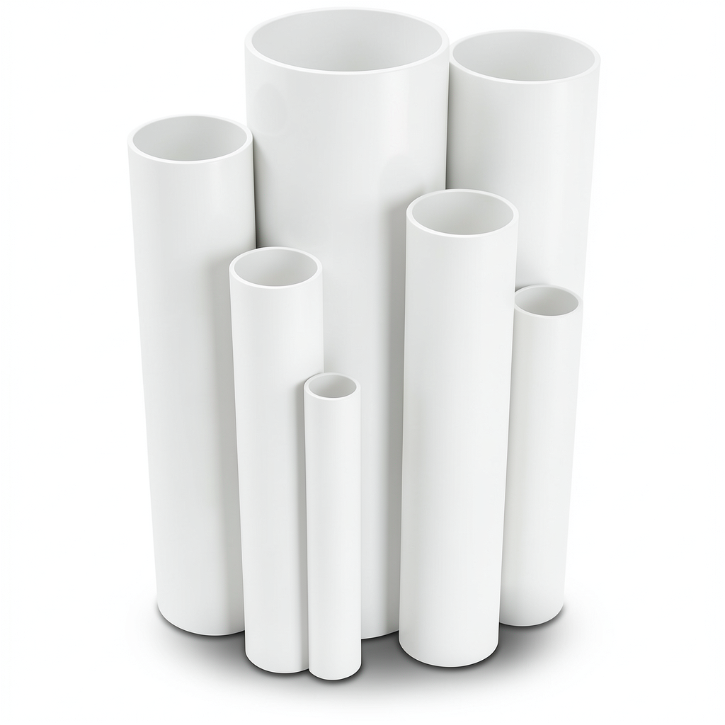UPVC Pipes Nominal Pressure 12 Bar Outside Diameter 60.5 mm Thickness 3.7 mm White