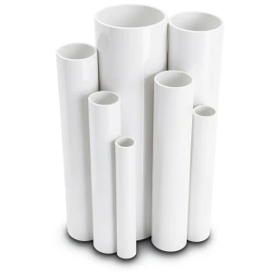 مواسير UPVC ضغط 15 بار قطر خارجي 60.2 مم سمك 3.9 مم أبيض
