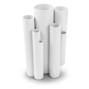 مواسير UPVC ضغط 15 بار قطر خارجي 60.5 مم سمك 4.5 مم أبيض