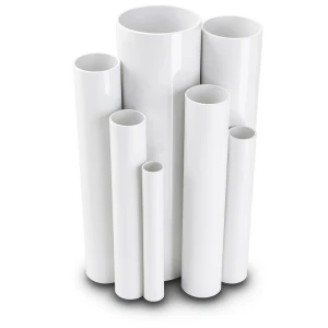 مواسير UPVC ضغط اسمي 12 بار قطر خارجي 48.4 مم سمك 3 مم أبيض