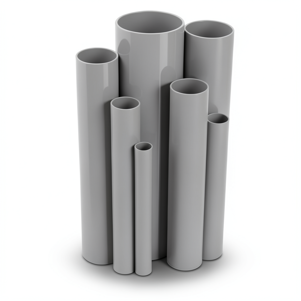 UPVC Pipes Nominal Pressure 15 Bar Outside Diameter 48.1 mm Thickness 3.1 mm Gray