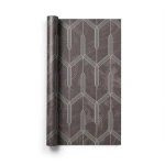 Modern Italian Wallpaper 10m x 0.73m Dark Brown, Model 44846