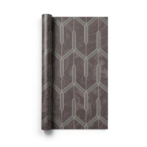 Modern Italian Wallpaper 10m x 0.73m Dark Brown, Model 44846