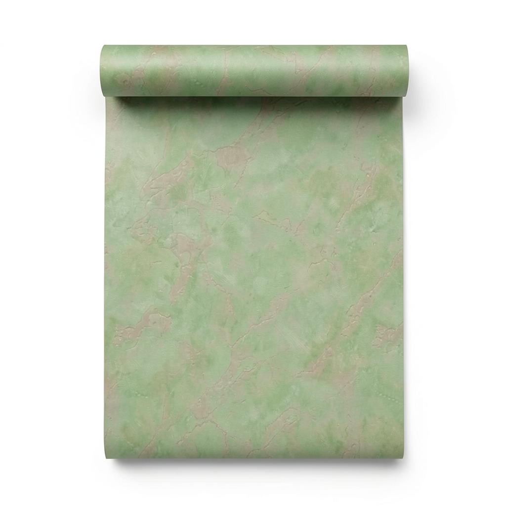 Wall Decoration Marble Design 10 m x 1.06 m Green, Model 46728